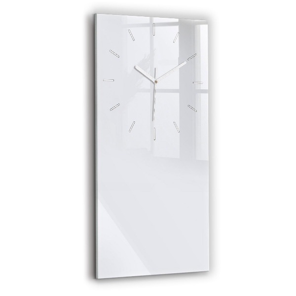 Ceas vertical de perete din sticlă decorativ Culoare alb închis