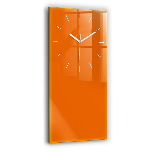 Ceas din sticlă dreptunghiular vertical decorativ Culoare portocalie