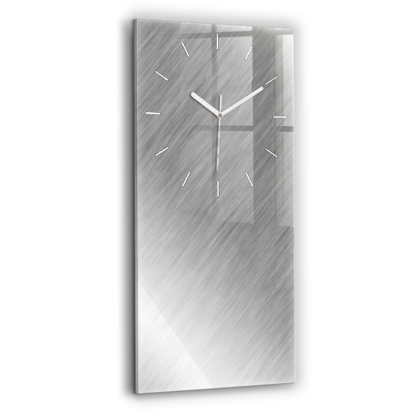 Ceas din sticlă dreptunghiular vertical decorativ Perete metalic