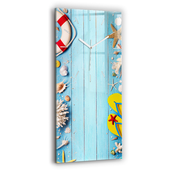 Ceas din sticlă dreptunghiular vertical decorativ Accesorii de plajă