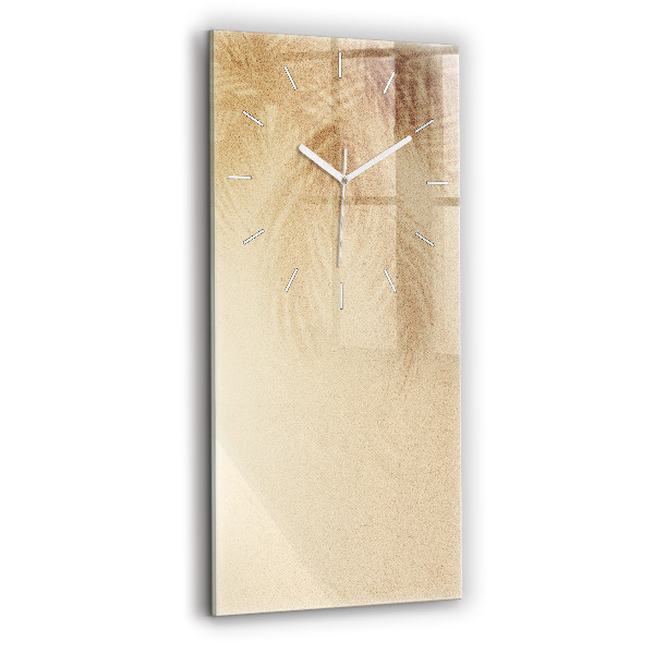 Ceas vertical de perete din sticlă decorativ Abstracție aurie