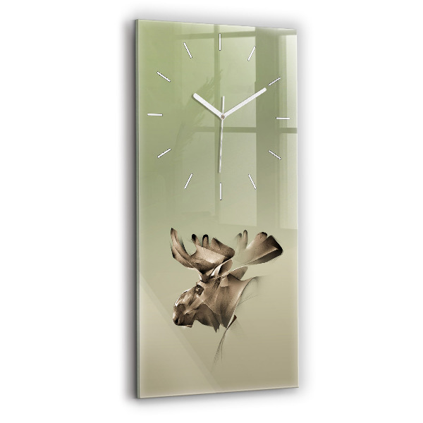 Ceas din sticlă dreptunghiular vertical decorativ Elan grafic