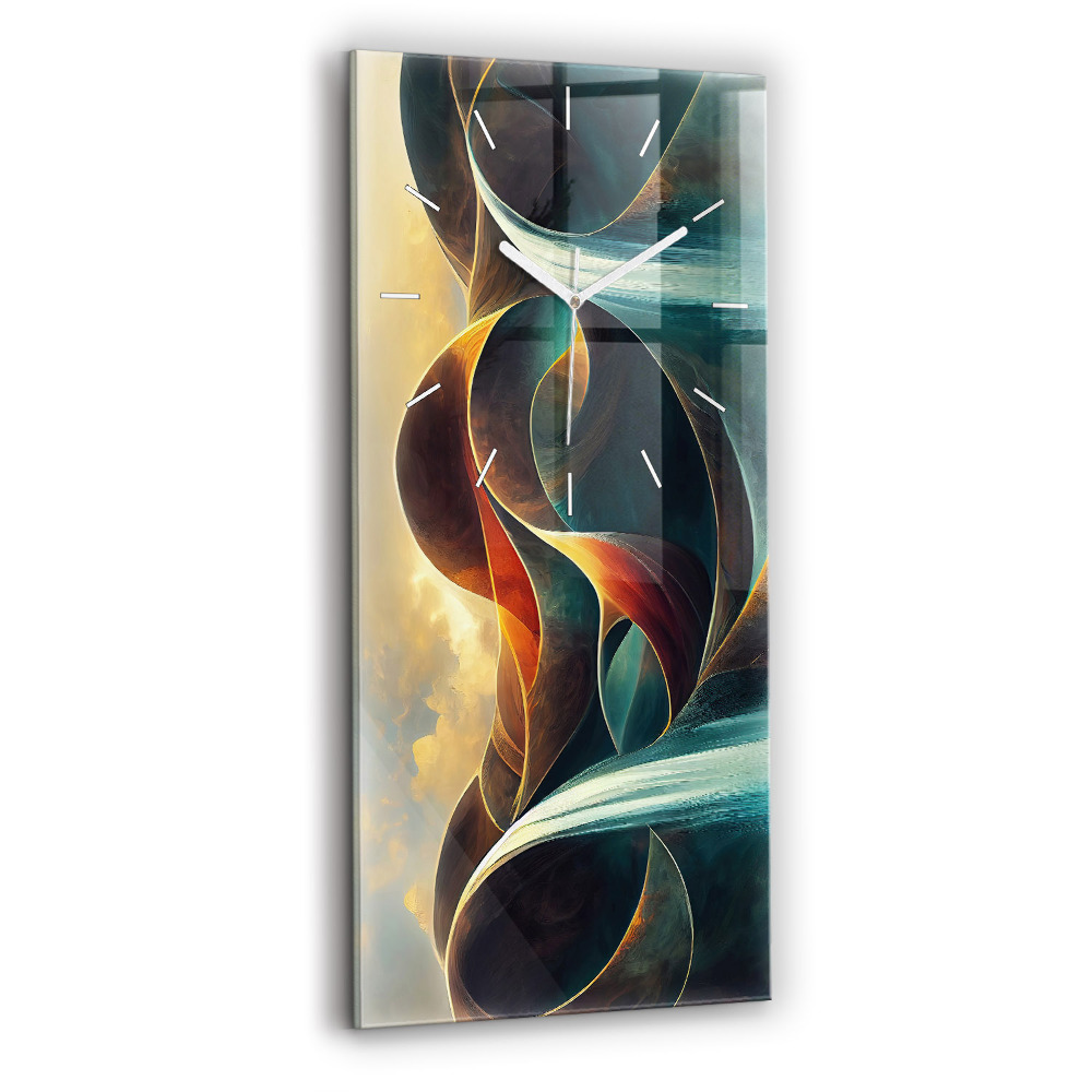 Ceas din sticlă dreptunghiular vertical decorativ Cascadă curgătoare