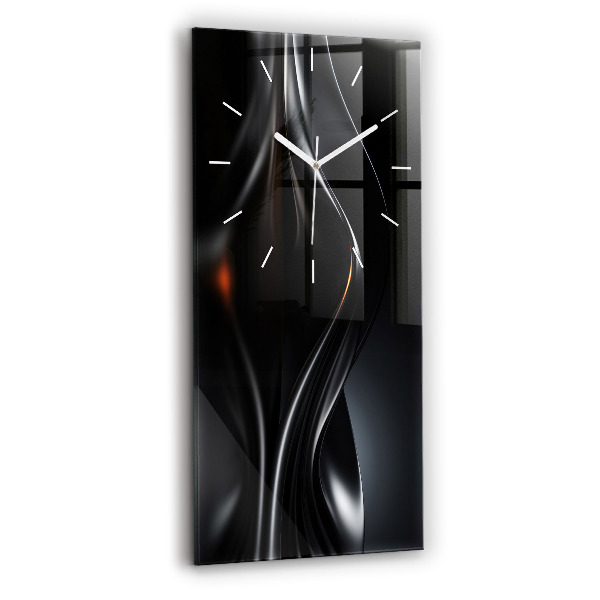 Ceas din sticlă dreptunghiular vertical decorativ Abstracție