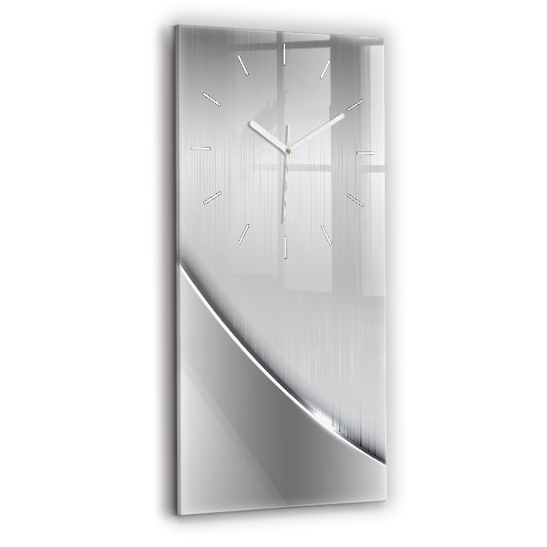 Ceas din sticlă dreptunghiular vertical decorativ Model argintiu