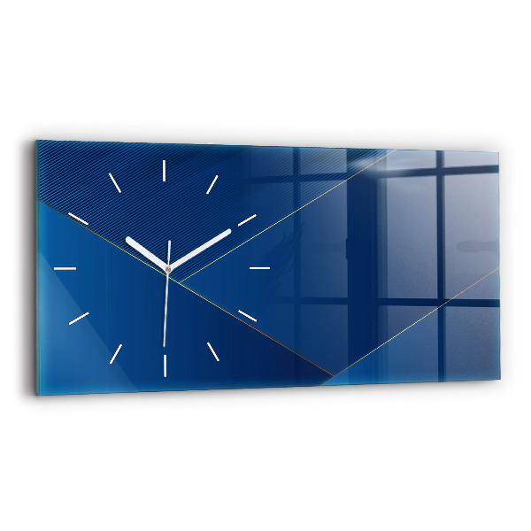 Ceas perete din sticlă orizontale la modă Abstracție decorativă