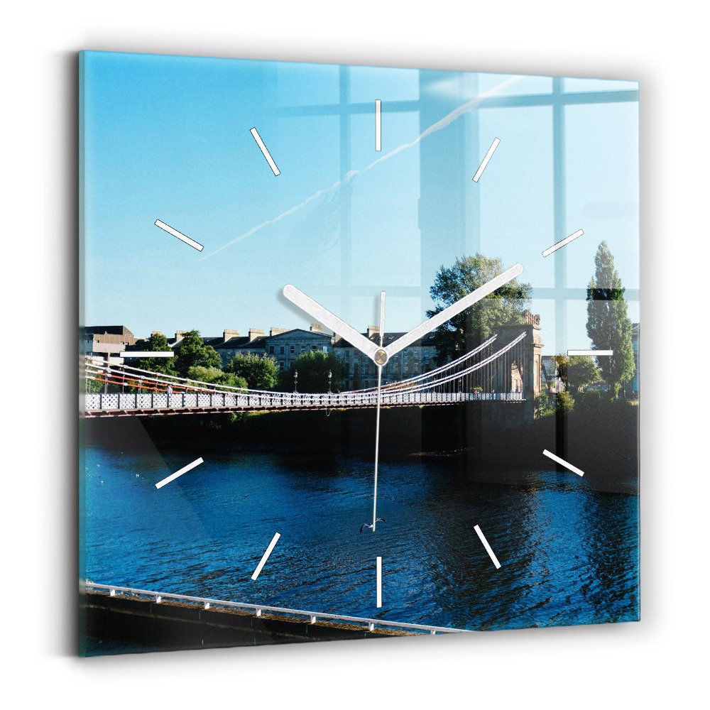 Ceas perete din sticlă pătrat Southportland, Scoția