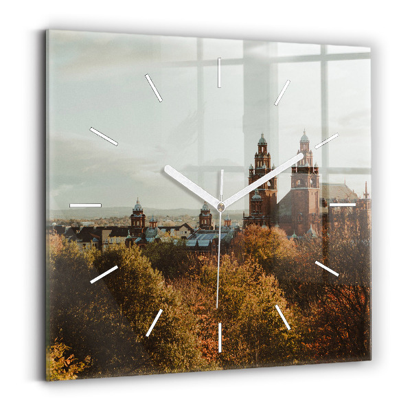 Ceas perete din sticlă pătrat Galeria de Artă din Glasgow