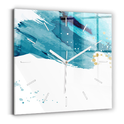 Ceas perete din sticlă pătrat Tușe de pensulă