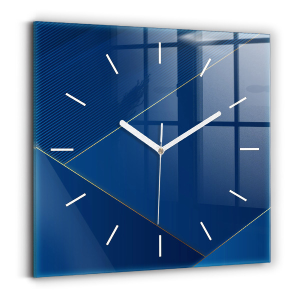 Ceas perete din sticlă pătrat Abstracție decorativă