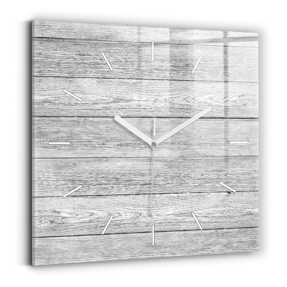 Ceas perete din sticlă pătrat Panouri din lemn