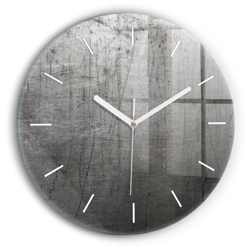 Ceas rotund de perete din sticlă unic Perete metalic