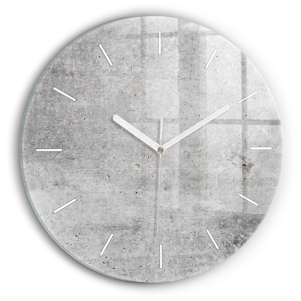 Ceas perete din sticlă rotund unic Perete brut