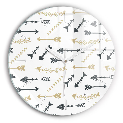 Ceas perete din sticlă rotund unic Model geometric hipster