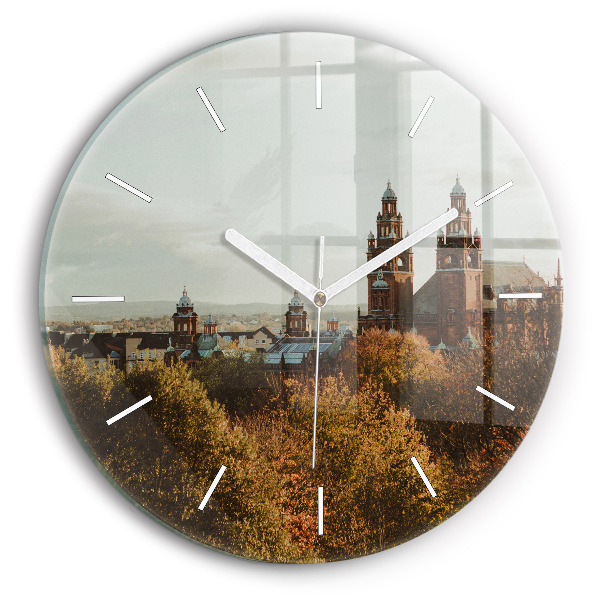 Ceas perete din sticlă rotund unic Galeria de Artă din Glasgow