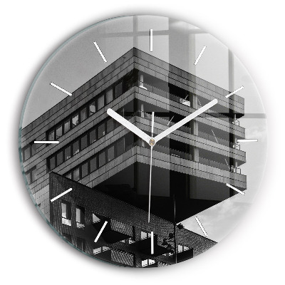 Ceas perete din sticlă rotund unic Arhitectură în Amsterdam