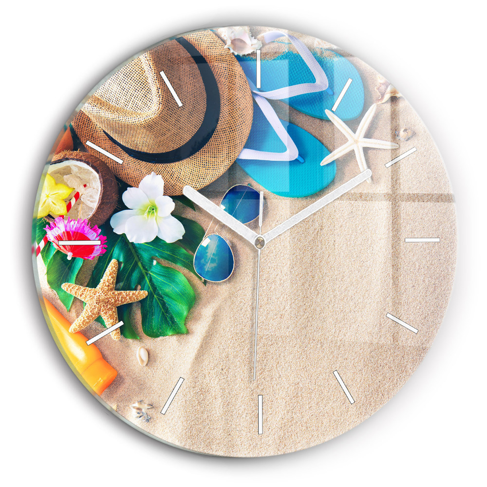 Ceas rotund de perete din sticlă unic Accesorii de sărbători