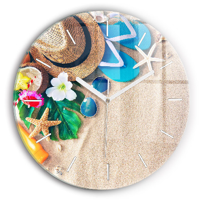 Ceas rotund de perete din sticlă unic Accesorii de sărbători